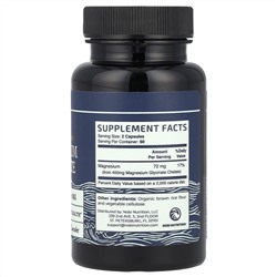 Nobi Nutrition, Глицинат магния, максимальное усвоение, 400 мг, 120 капсул (200 мг в 1 капсуле)