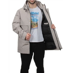 8896 BEIGE Куртка мужская зимняя облегченная (130 гр. холлофайбер)
