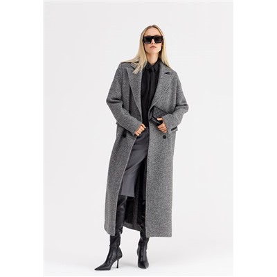 Пальто женское серый
