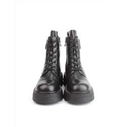 04-M3-1476 BLACK Ботинки зимние женские (натуральная кожа, натуральный мех)