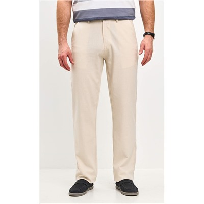 Брюки лен F511-0851 l.beige