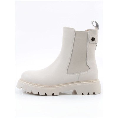 04-PAT17-2Z MILK Ботинки зимние женские (натуральная кожа, 100% шерсть)