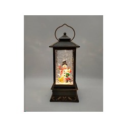 Светильник Новогодний светодиодный 10,5x10.5x34 см Снеговик / NG206-32 /уп 12/ музыкальный