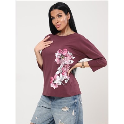 Мимулус - футболка лиловый