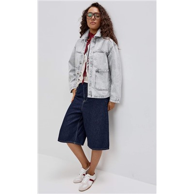 Куртка джинс F612-1259 grey