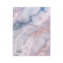 Тетрадь на кольцах 80л кл CARRARA, со смен блоком, тв обл, бл 60 г/м2