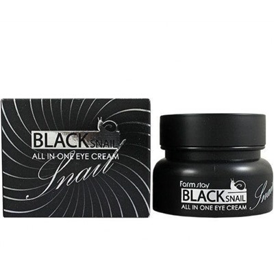 Крем с муцином черной улитки Farmstay Black Snail All in One Eye CreamКорейская косметика по оптовым ценам. Популярные бренды Корейской косметалогии в интернет магазине ooptom.ru.