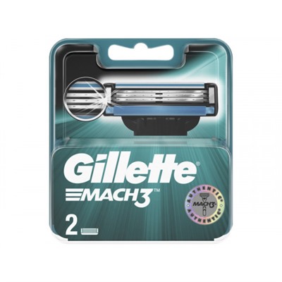Gillette Mach3 (2шт) RusPack orig (пластик)
