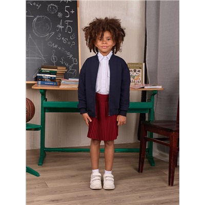 Бомбер для девочки SCHOOL синий