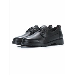 03-5077 BLACK Полуботинки женские (натуральная кожа)