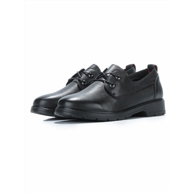 03-5077 BLACK Полуботинки женские (натуральная кожа)