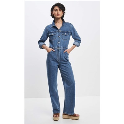 Комбинезон джинс F412-14152 middle blue