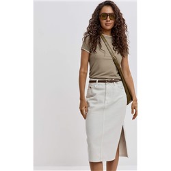 Юбка джинс F512-0203 l.beige