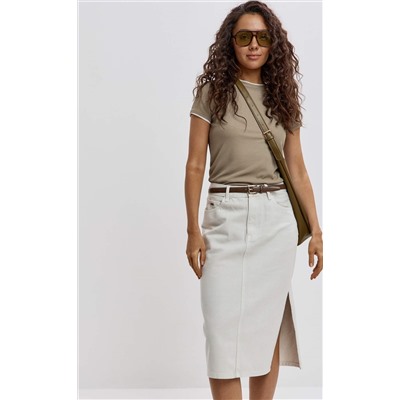 Юбка джинс F512-0203 l.beige