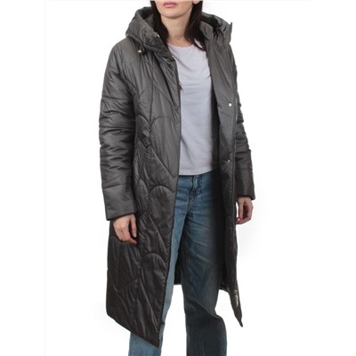 TR-2301 GRAY TURQUOISE Пальто зимнее женское (верблюжья шерсть)