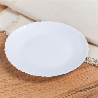 Тарелка плоская 190 мм десертная Классика белая  LHP-75 (WHITE)O30075CE (уп72) 735091