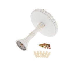 Держатель для штор CAPPIO KS038, d=11 см, белый с золотом, 2 шт.