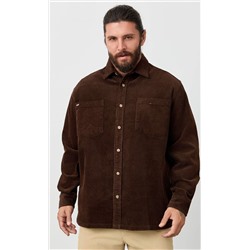 Рубашка вельвет F221-0470 brown