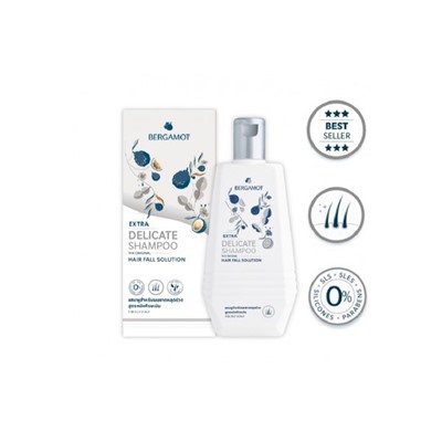Деликатный шампунь против выпадения волос Бергамот Bergamot Delicate Shampoo 200 мл