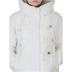 YR-6616 WHITE Куртка зимняя женская (150 гр. холлофайбер)