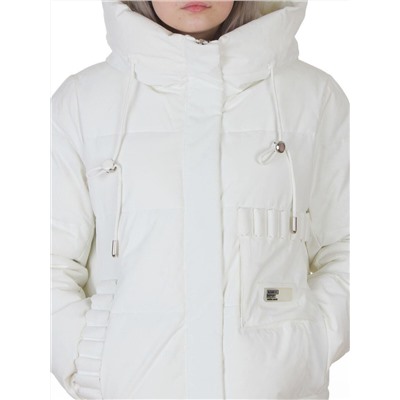 YR-6616 WHITE Куртка зимняя женская (150 гр. холлофайбер)