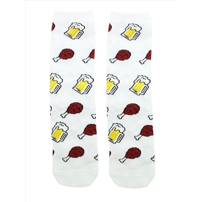 Носки р.35-40 "Mini food" Кружка пива