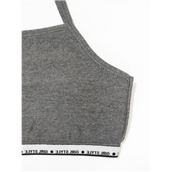 4012-23 Топ для девочки темно-серый (BAYKAR)