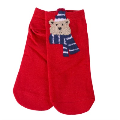 Носки женские р. 35-40 набор 10 штук Новый год короткие / L683 /уп 50/120/микс