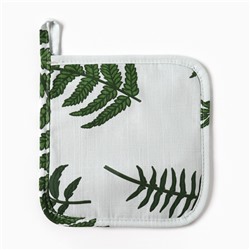 Прихватка «Этель. Папоротник», 19×19 см, репс 220 г/м², 100% хлопок
