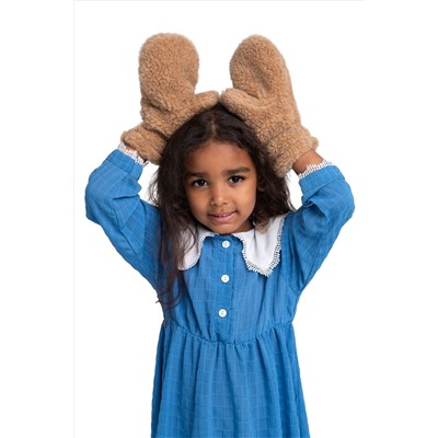 Варежки детские меховые кемел