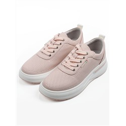 03-YH324-4 PINK Полуботинки летние женские (натуральная кожа)