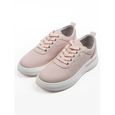 03-YH324-4 PINK Полуботинки летние женские (натуральная кожа)