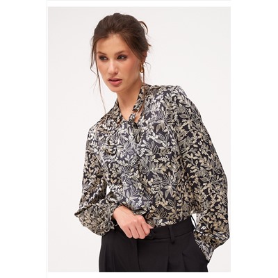 Блуза KaVaRi 4015 черный_принт