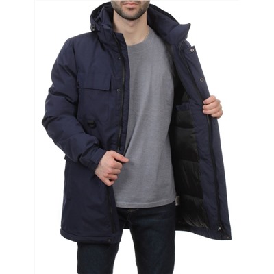2185 DK. BLUE Куртка мужская зимняя облегченная (130 гр. холлофайбер)