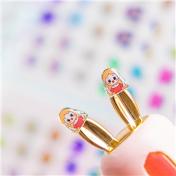 Детские сережки-наклейки 28 пар