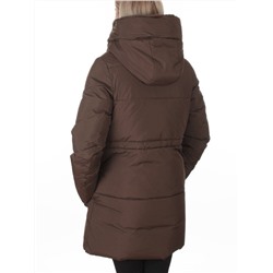 8379 BROWN Куртка зимняя женская (200 гр. холлофайбер)