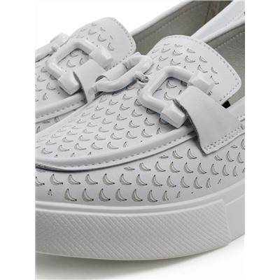 06-YC139-1 WHITE Туфли женские (натуральная кожа)