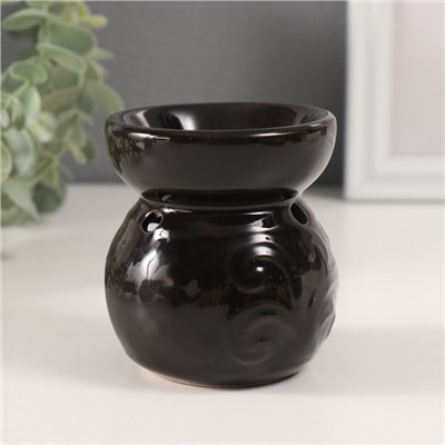 Аромалампа для эфирных масел «Геометрия и растительность», керамика, 7.5×8.5×9 см, МИКС