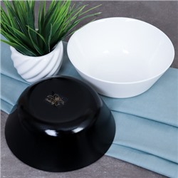 Столовый набор 13 предметов Евро Черно-белый  NN13-BW 756075 WHITE-BLACK (уп 4)