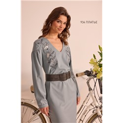 NiV NiV fashion 934 серо-голубой, Платье