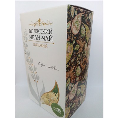 ВОЛЖСКИЙ Иван-Чай листовой ферментированный, сбор "ЛИПОВЫЙ",60 гр. коробка