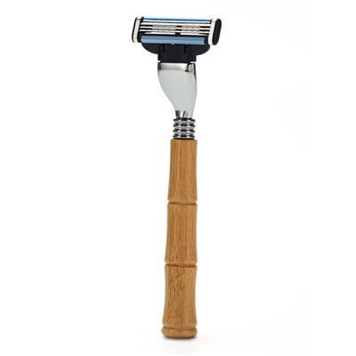 Бамбуковая бритва совместима с Gillette Mach=3