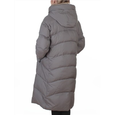 8867 GRAY Пальто зимнее женское (200 гр. холлофайбер)