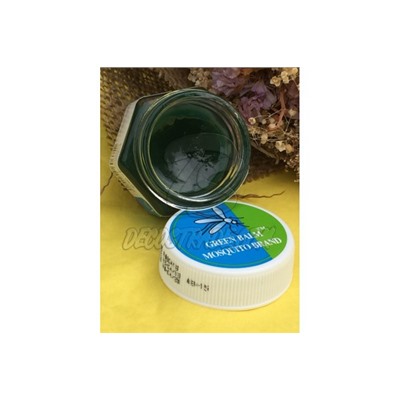 Зеленый бальзам от укусов насекомых от Mosquito Brand, Green Balm, 13 гр