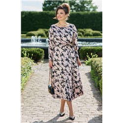 Платье Vittoria Queen 25833 черно-бежевый