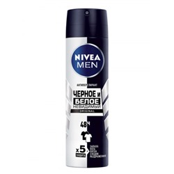 Nivea Deo спрей муж (82241) Невидимый д/черного,белого Original 150мл