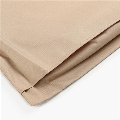 Подушка на шезлонг «Этель», 55×190+2 см, оксфорд с ВМГО, бежевая