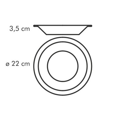 Тарелка глубокая Tescoma Gustito, d=22 см