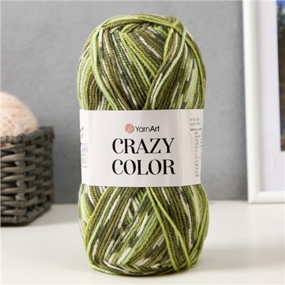 Пряжа для вязания спицами, крючком YarnArt, Crazy color, 25% шерсть, 75% акрил, 260 м/100 г, (115)
