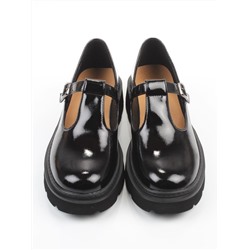 06-DLG02-2 BLACK Туфли женские (натуральная кожа)